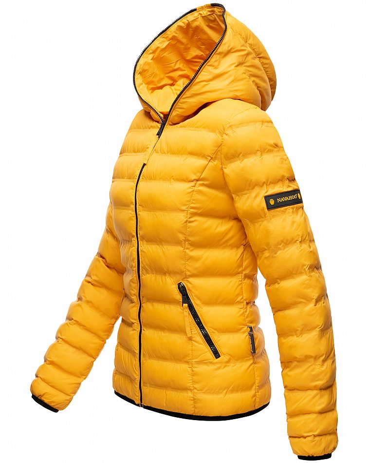 Navahoo Neevia Damen Übergangsjacke Steppjacke Gelb Gr. 36 - S