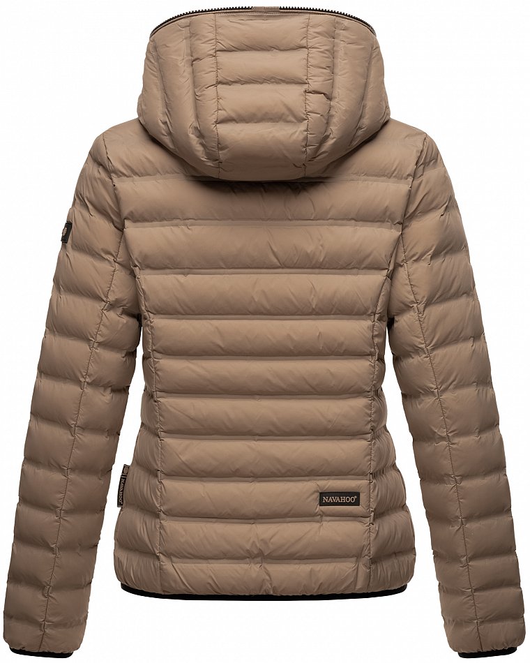 Navahoo Neevia Damen Übergangsjacke Steppjacke Taupe Gr. 40 - L