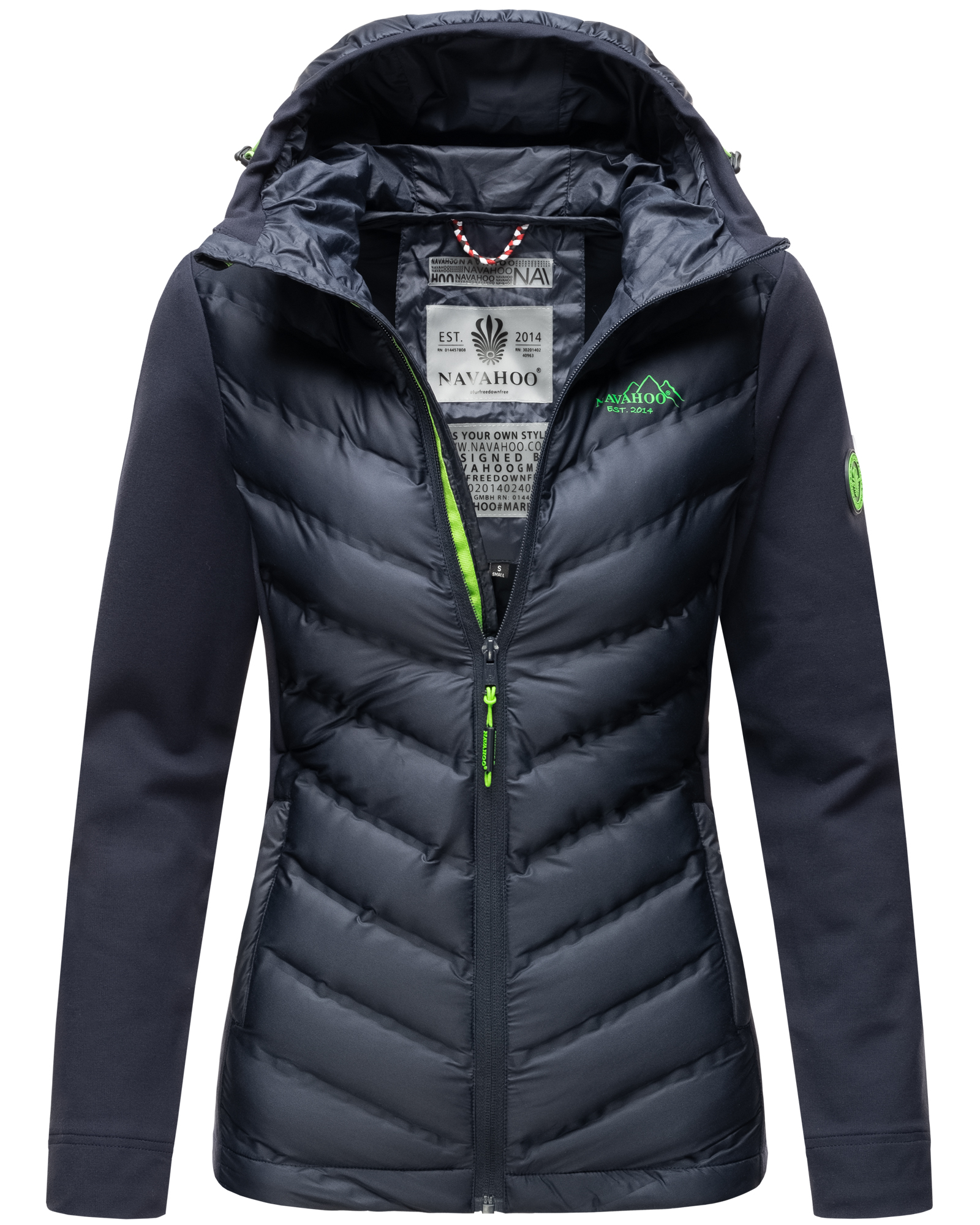 Navahoo Nimm Mich Mit Damen Übergangsjacke Steppjacke Navy Gr. 38 - M