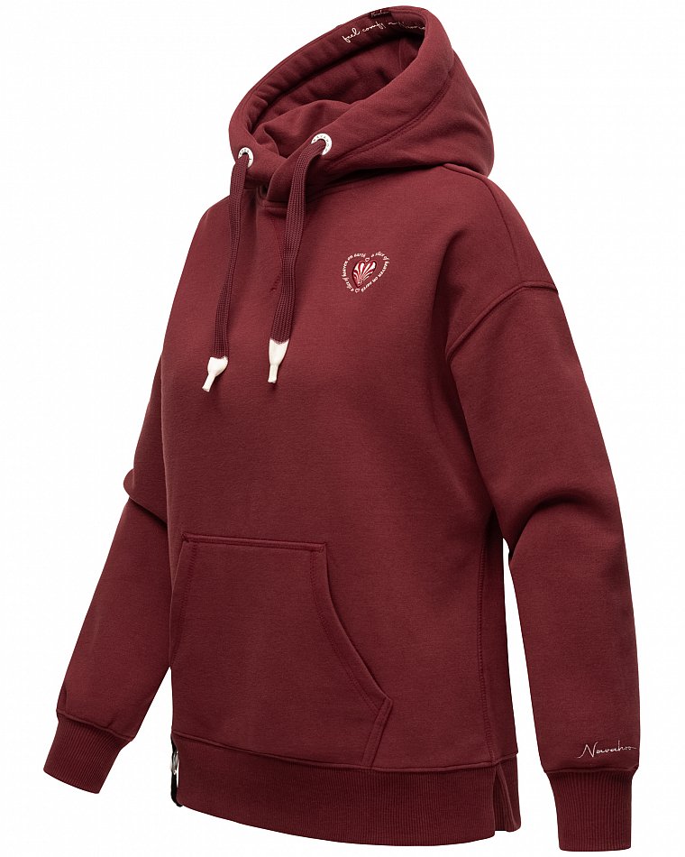 Navahoo Goldfee Damen Kapuzensweatshirt Hoodie Bordeaux Gr. 36 - S
