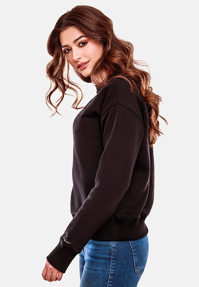 Navahoo Zuckerschnecke Damen Pullover Sweatshirt Schwarz Gr. 38 - M
