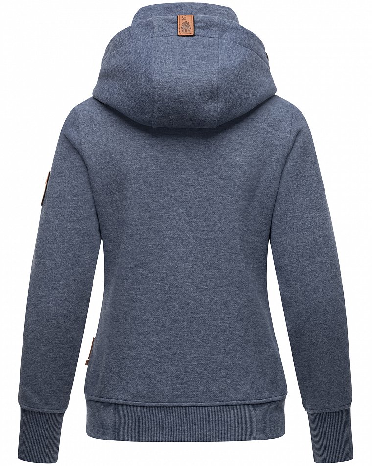 Navahoo Raniaa Damen Kapuzensweatshirt Hoodie Dusty Blue Melange Gr. 36 - S