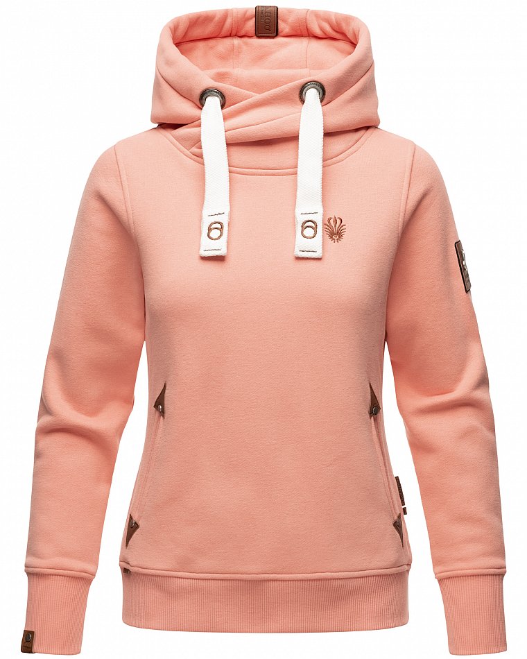 Navahoo Namkaa Damen Kapuzensweatshirt Hoodie Apricot Gr. 40 - L