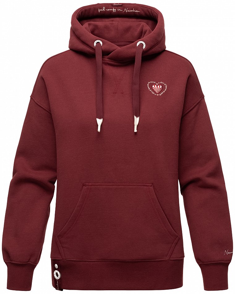 Navahoo Goldfee Damen Kapuzensweatshirt Hoodie Bordeaux Gr. 36 - S