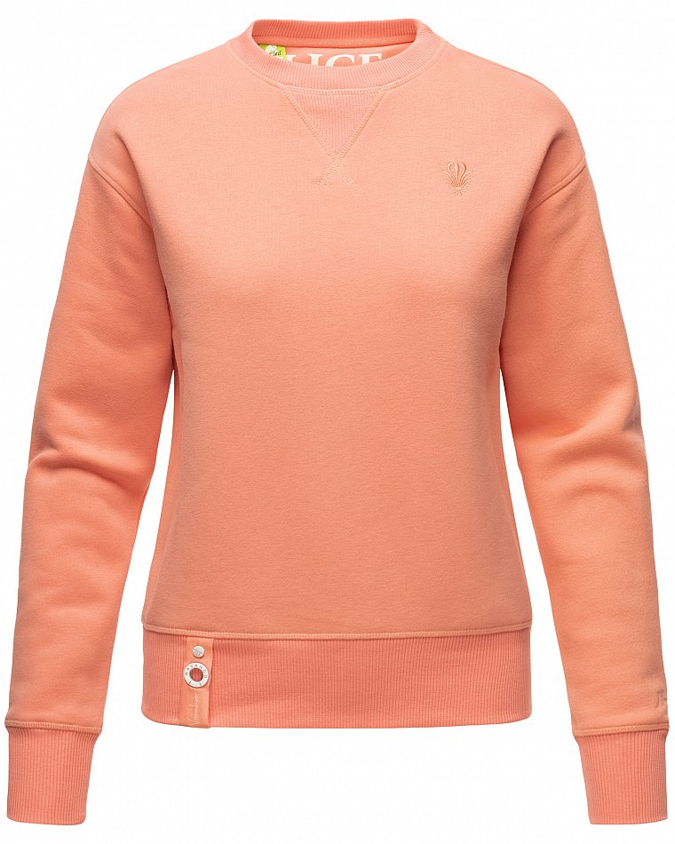 Navahoo Zuckerschnecke Damen Pullover Sweatshirt Apricot Gr. 40 - L