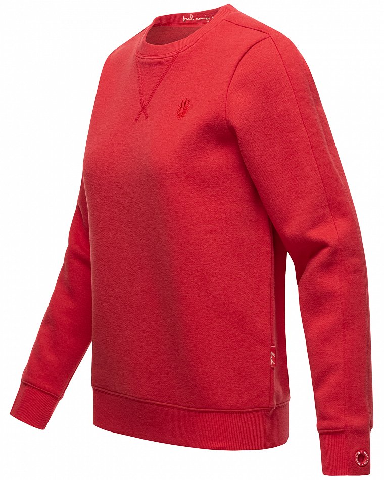 Marikoo Umikoo Damen Pullover Recycled Sweatshirt Rot Gr. 38 - M