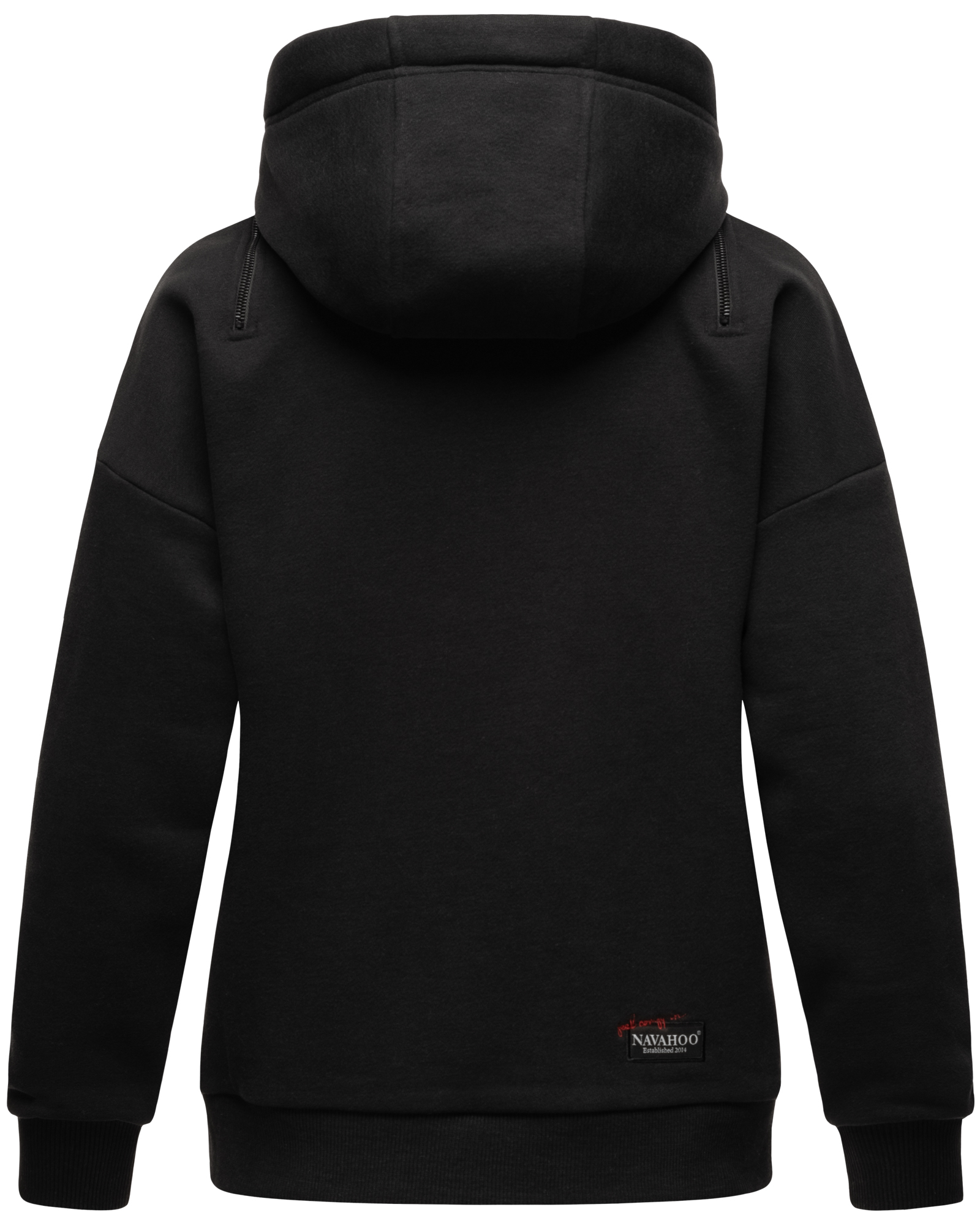Navahoo Zuckerbärchen Damen Hoodie Kapuzensweatshirt Pullover Schwarz Gr. 36 - S
