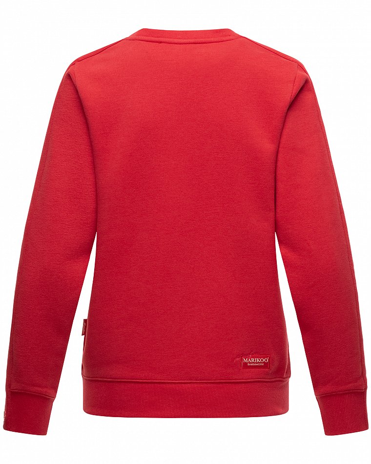 Marikoo Umikoo Damen Pullover Recycled Sweatshirt Rot Gr. 36 - S