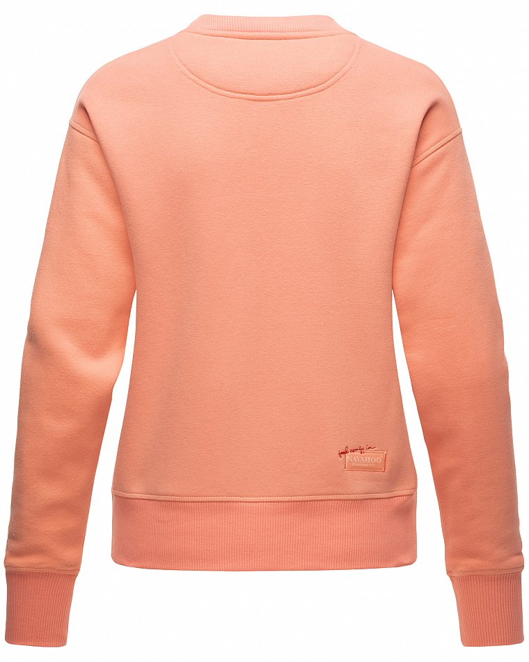 Navahoo Zuckerschnecke Damen Pullover Sweatshirt Apricot Gr. 40 - L