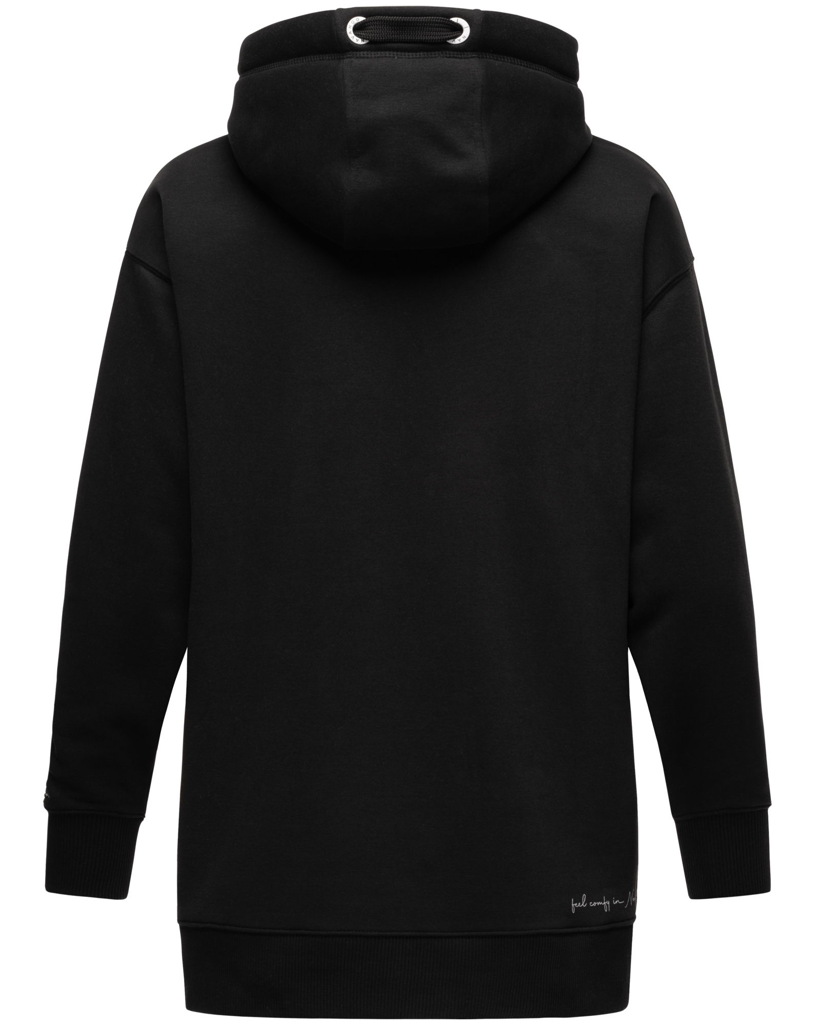 Navahoo Damen Hoodie Sweatpullover Silberengelchen Schwarz Gr. 42 - XL