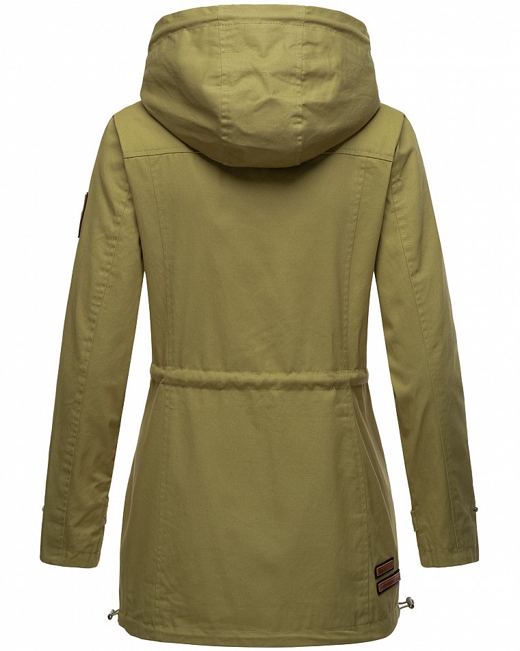 MarNavahoo Nyokoo Damen Übergangsjacke mit Kapuze Grün Gr. 40 - L