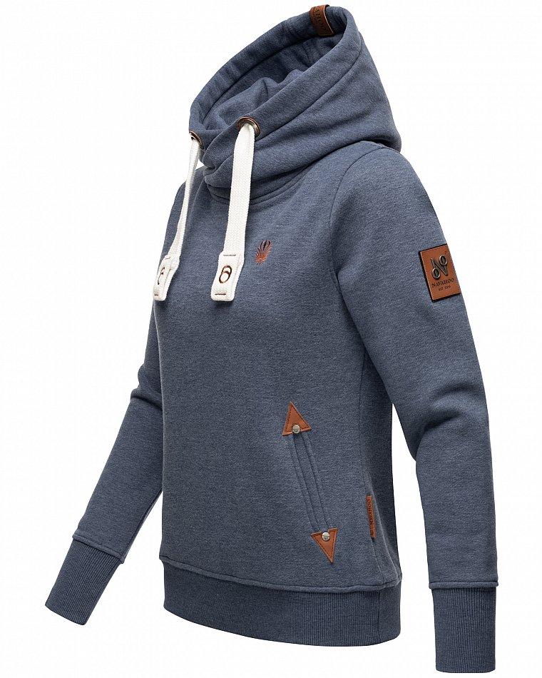 Navahoo Namkaa Damen Kapuzensweatshirt Hoodie Dusty Blue Gr. 38 - M