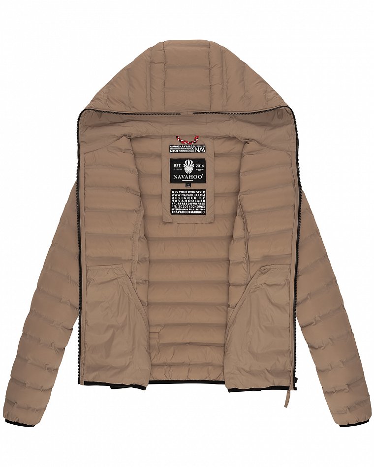 Navahoo Neevia Damen Übergangsjacke Steppjacke Taupe Gr. 40 - L