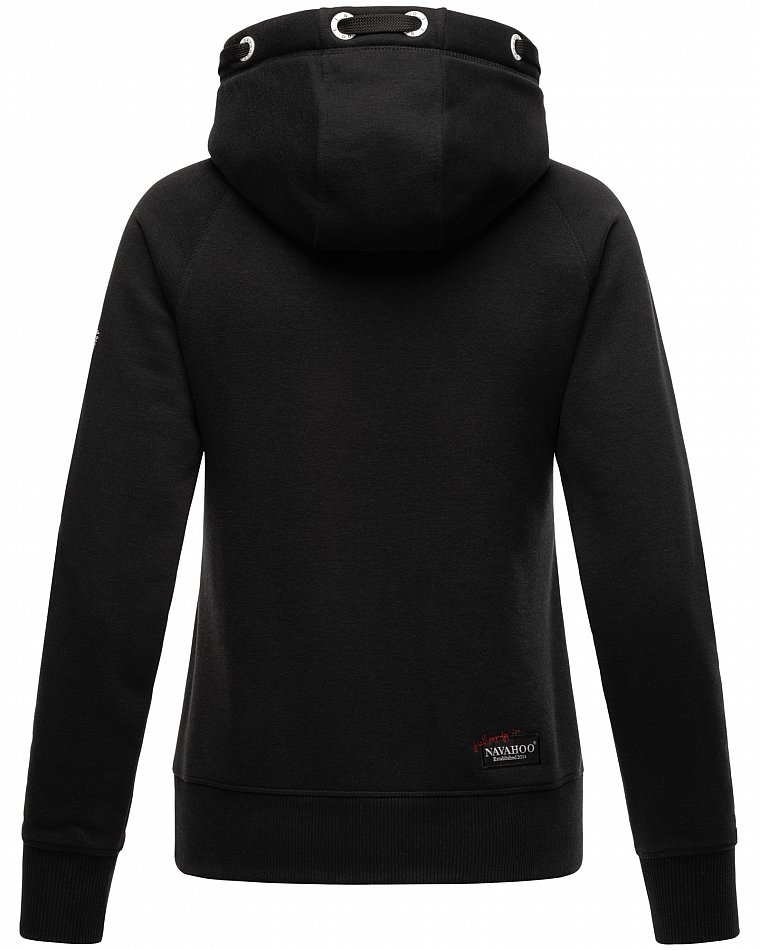 Navahoo Liebesmäuschen Damen Kapuzenpullover Hoodie Schwarz Gr. 36 - S