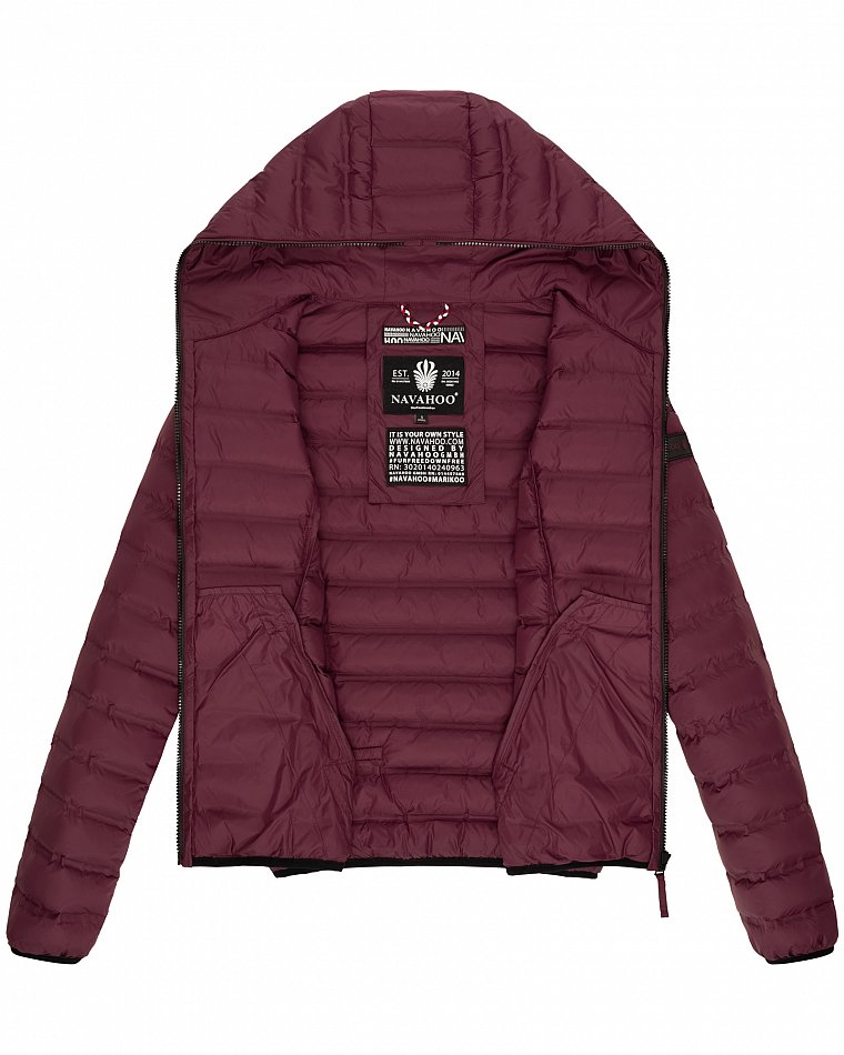 Navahoo Neevia Damen Übergangsjacke Steppjacke Wine Gr. 44 - XXL