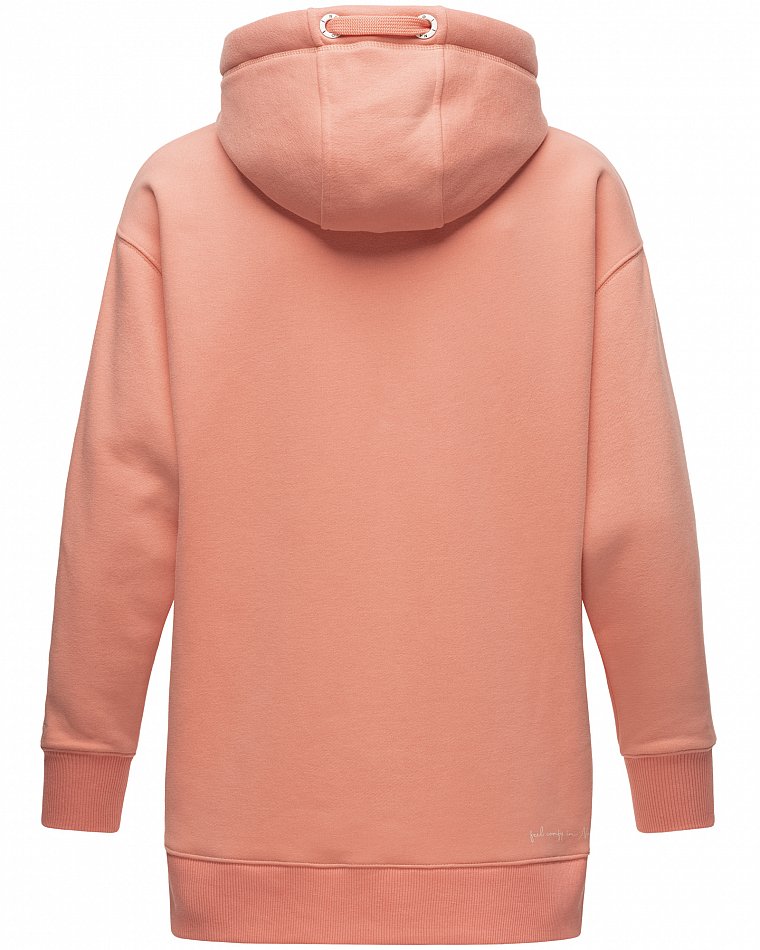 Navahoo Damen Hoodie Sweatpullover Silberengelchen Apricot Gr. 44 - XXL