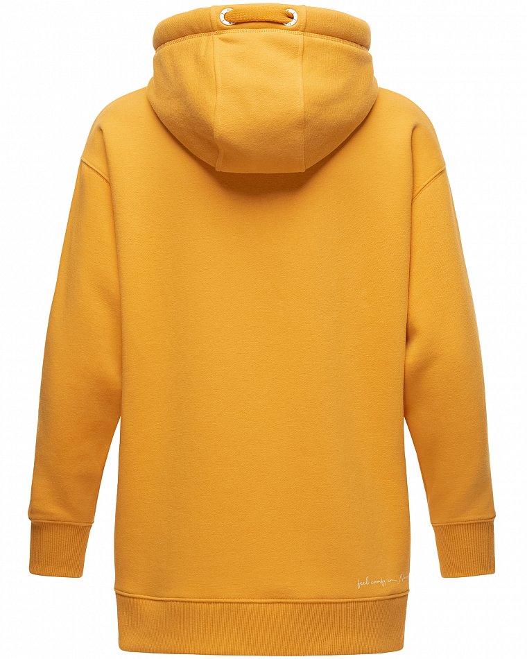 Navahoo Damen Hoodie Sweatpullover Silberengelchen Gelb Gr. 38 - M