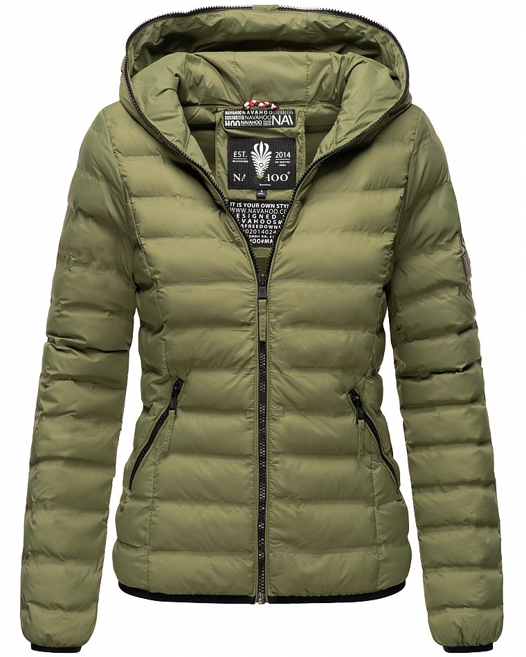 Navahoo Neevia Damen Übergangsjacke Steppjacke Olive Gr. 34 - XS