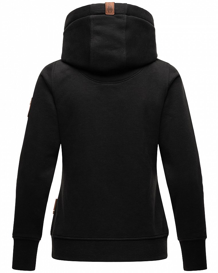 Navahoo Namkaa Damen Kapuzensweatshirt Hoodie Schwarz Gr. 38 - M