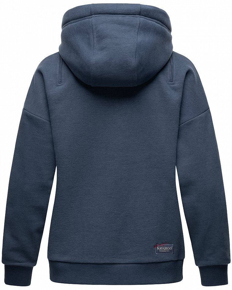 Navahoo Zuckerbärchen Damen Hoodie Kapuzensweatshirt Pullover Dusty Blue Gr. 40 - L