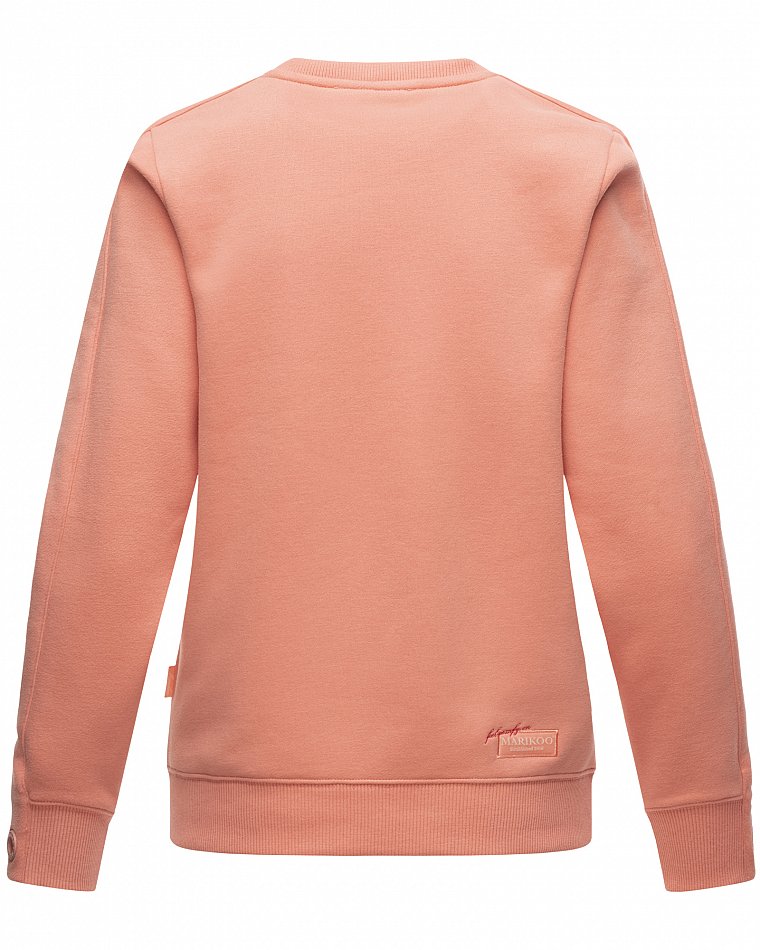 Marikoo Umikoo Damen Pullover Recycled Sweatshirt Apricot Gr. 34 - XS